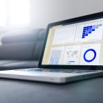 Marketing - turned on black and grey laptop computer