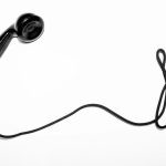 Communication - black corded telephone