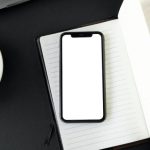 5G - Mobile Phone on Top of Stationery