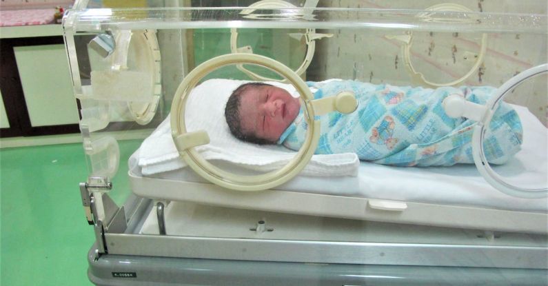 Incubator - Close-up of a Baby in an Incubator