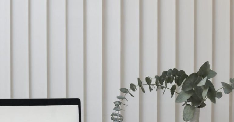 Objections - Light workplace with laptop in office