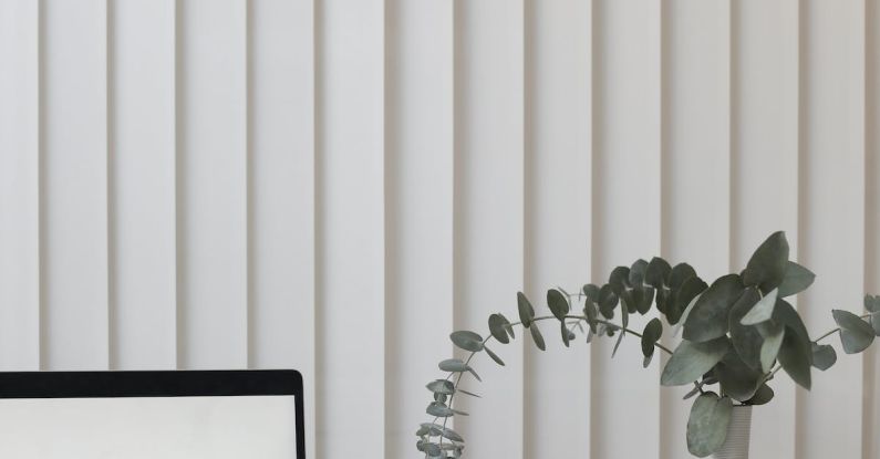 Objections - Light workplace with laptop in office